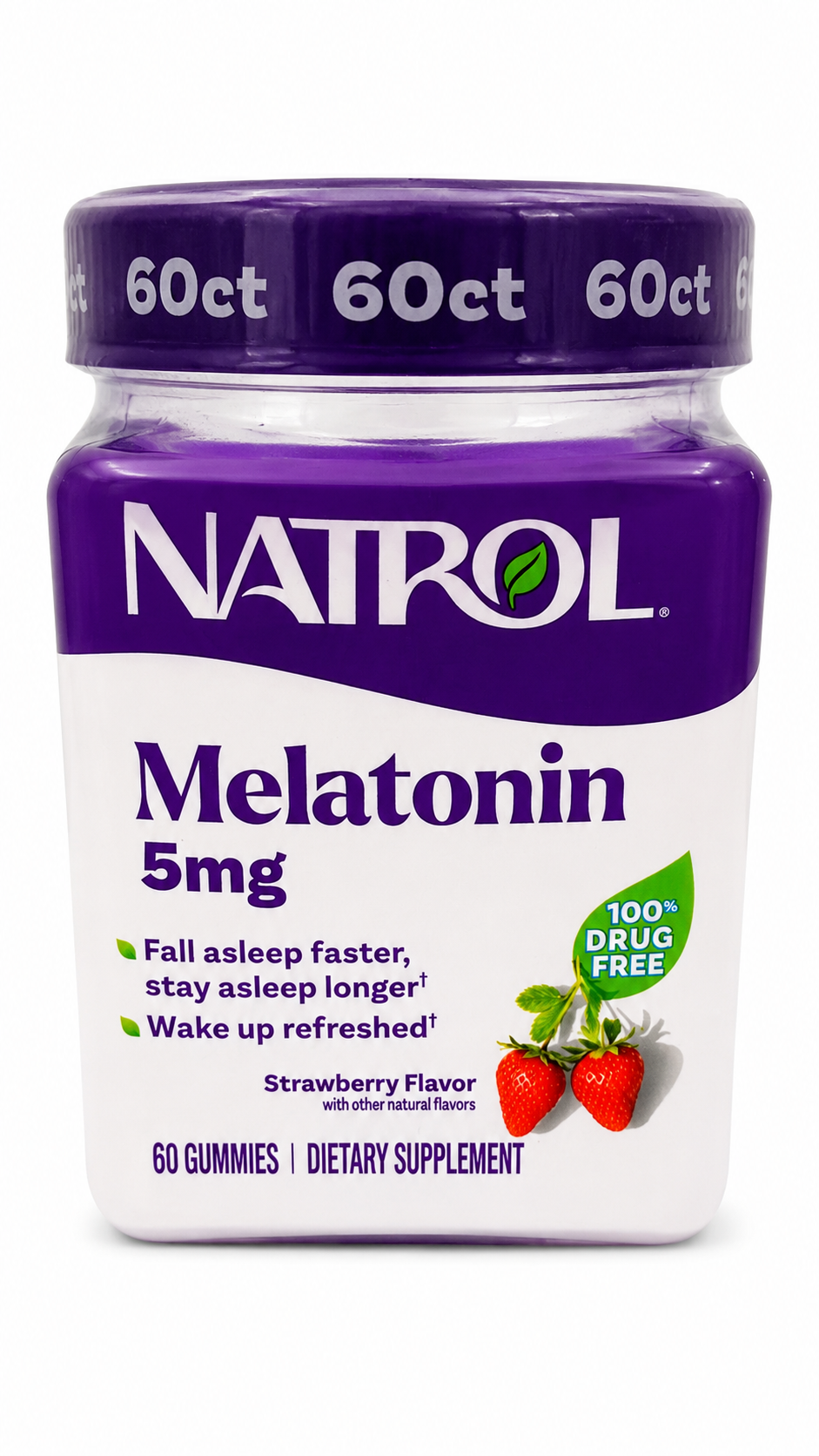 Natrol Melatonin 5 mg Strawberry 60 gummies