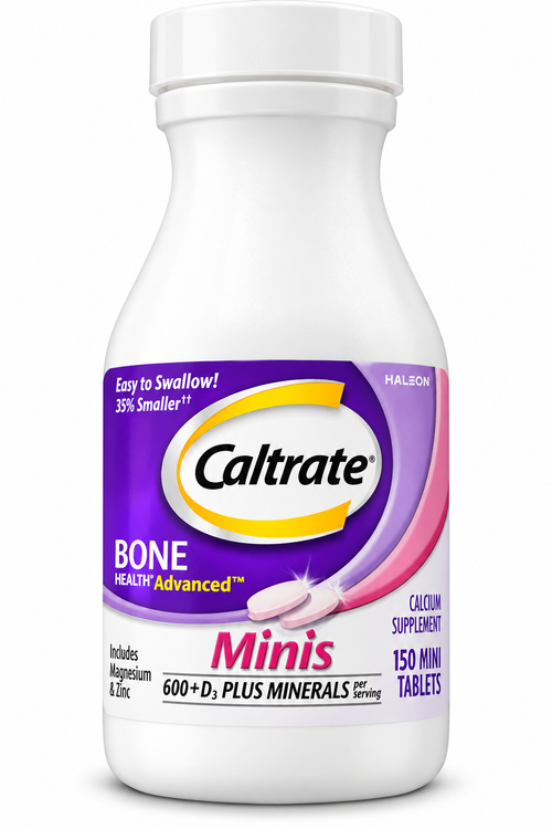 Caltrate Bone Health Advanced Minis 600 + D3 Plus Minerals 150 Mini Tablets