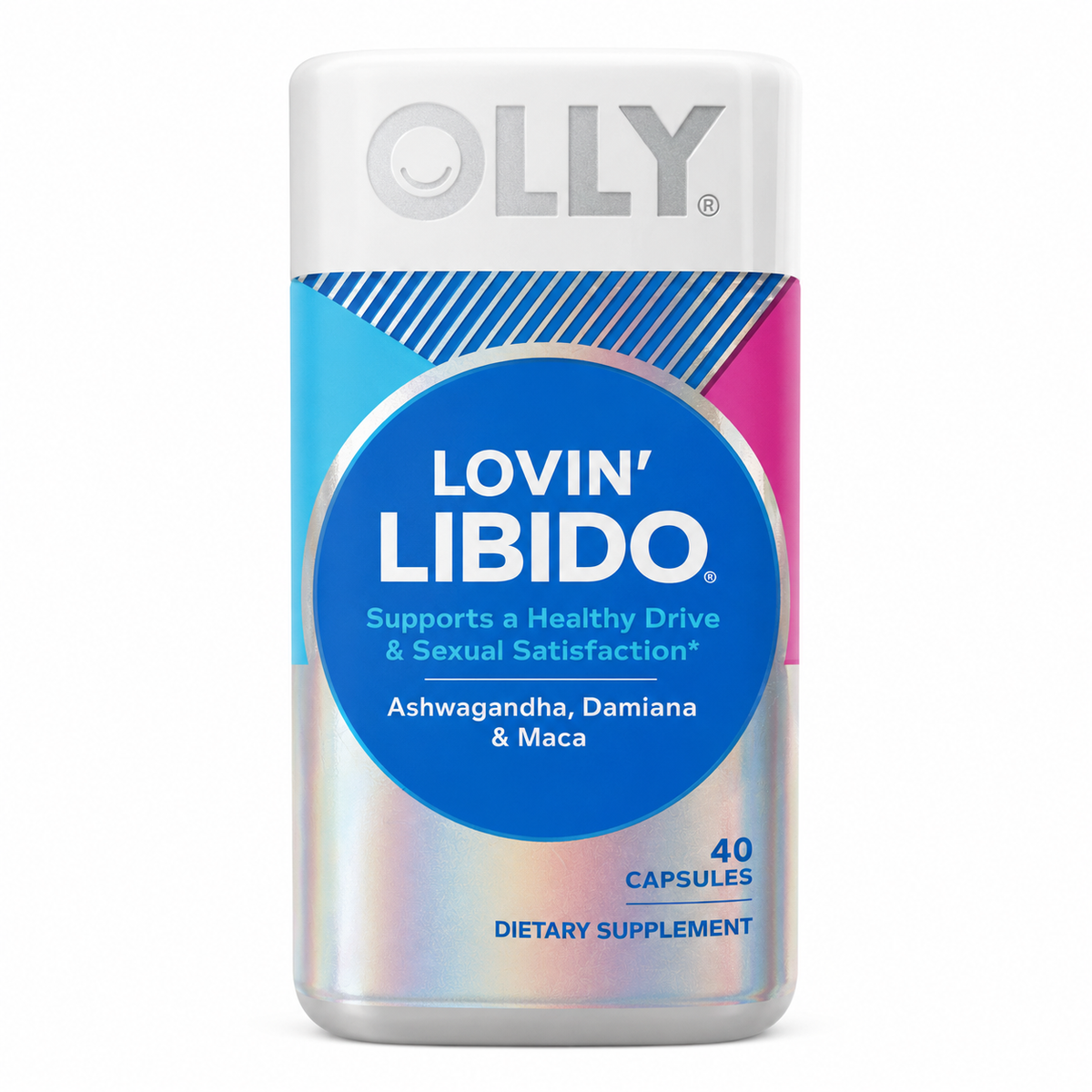 OLLY Lovin' Libido sobre fondo blanco