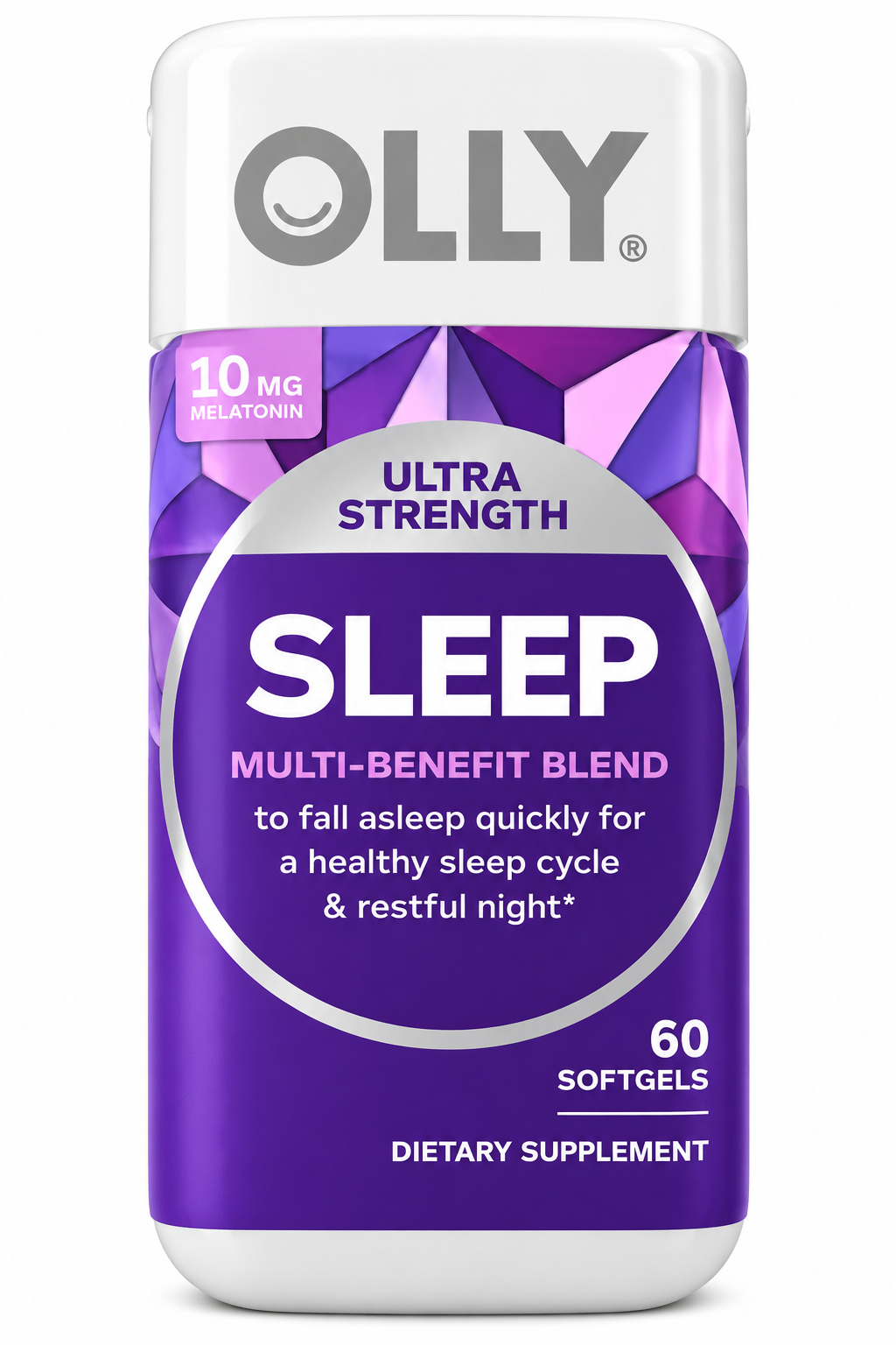 OLLY Ultra Strength Sleep 10 mg Melatonin 60 softgels