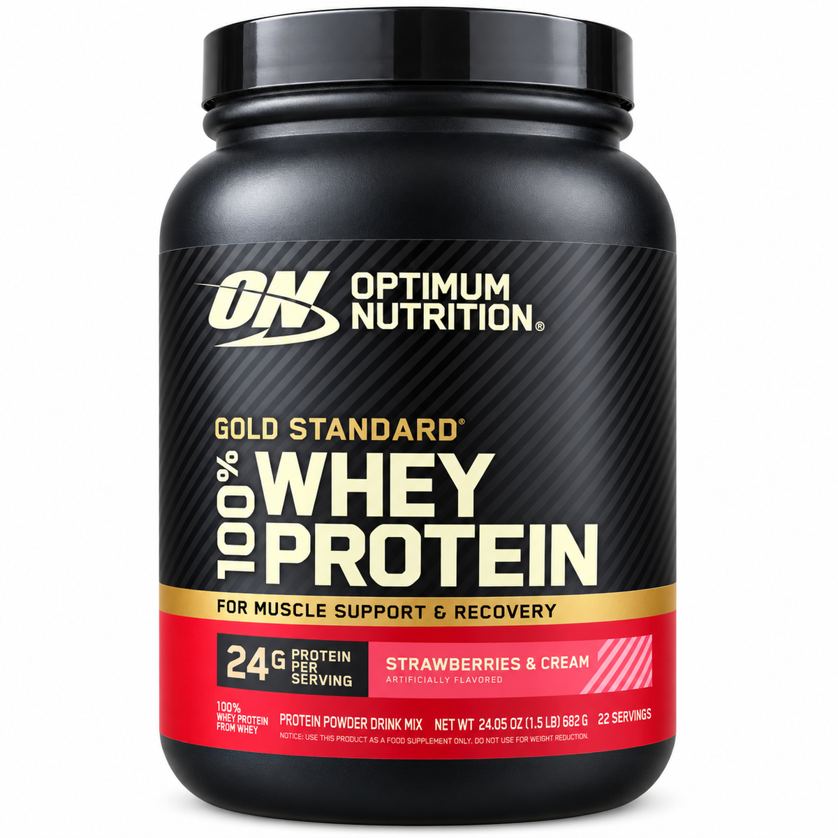 Optimum Nutrition Gold Standard 100% Whey Strawberries & Cream 22 servicios