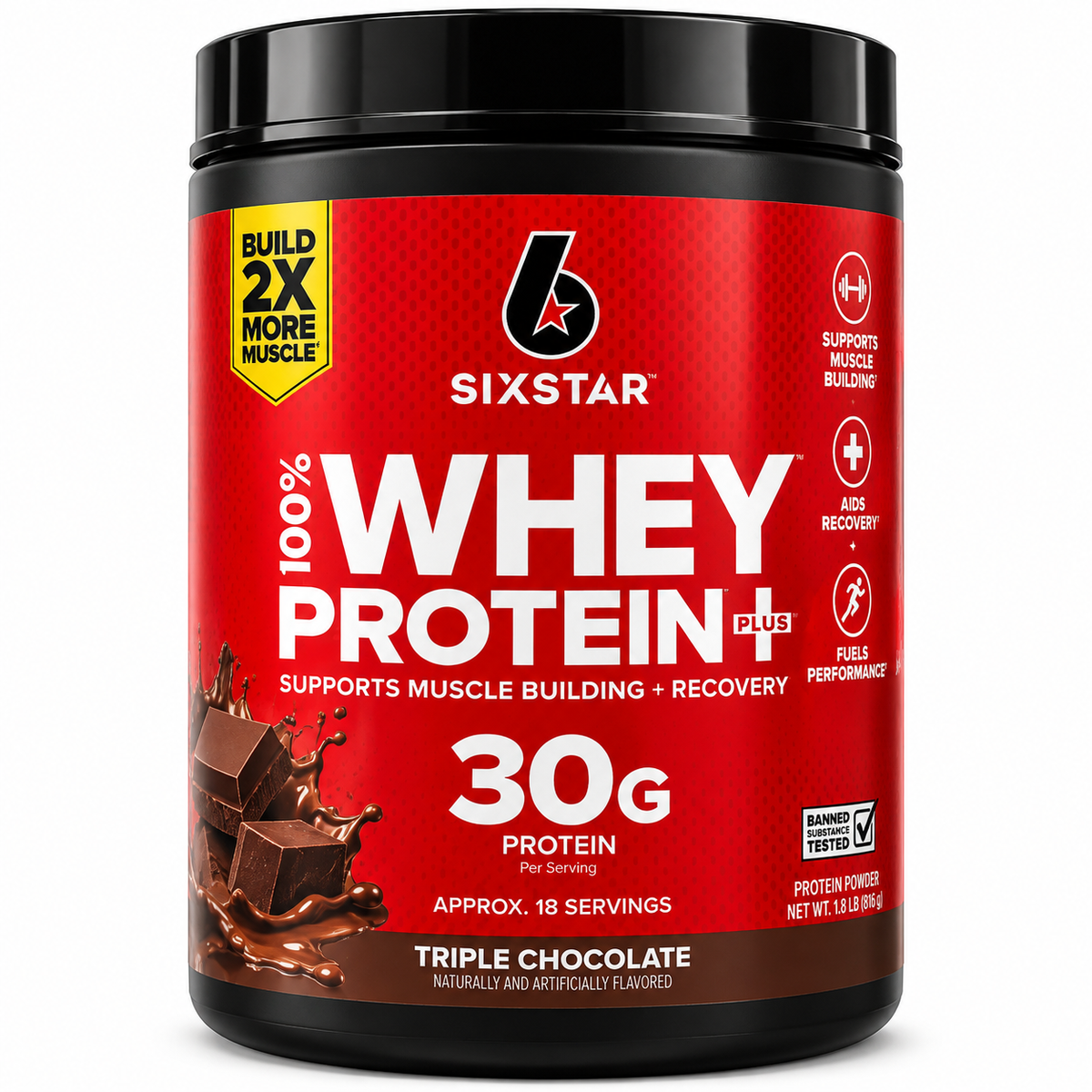 Six Star 100% Whey Protein Plus Triple Chocolate