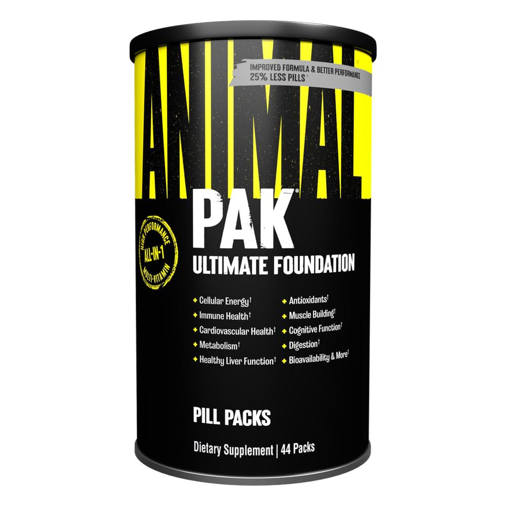 Universal Nutrition Animal Pak 44 Packs - fondo blanco profesional